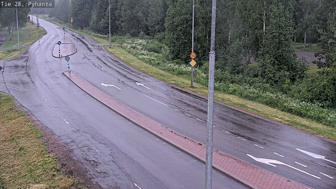 Kelikamerat Kuva Tie 28 Pyhäntä, Pyhäntä, Pohjois-Pohjanmaa