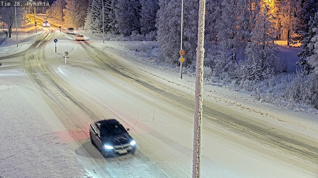 Kelikamerat Kuva Tie 28 Pyhäntä, Pyhäntä, Pohjois-Pohjanmaa