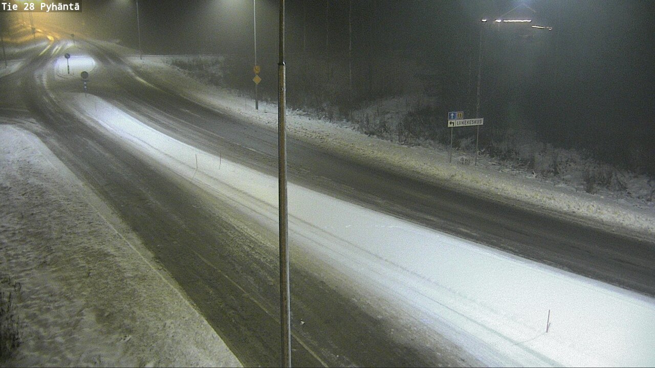 Weather Camera Image Road 28 Pyhäntä, Pyhäntä, Pohjois-Pohjanmaa