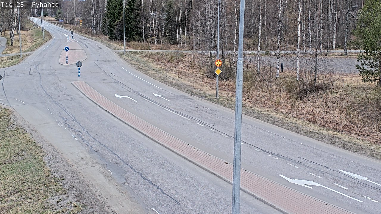 Weather Camera Image Road 28 Pyhäntä, Pyhäntä, Pohjois-Pohjanmaa