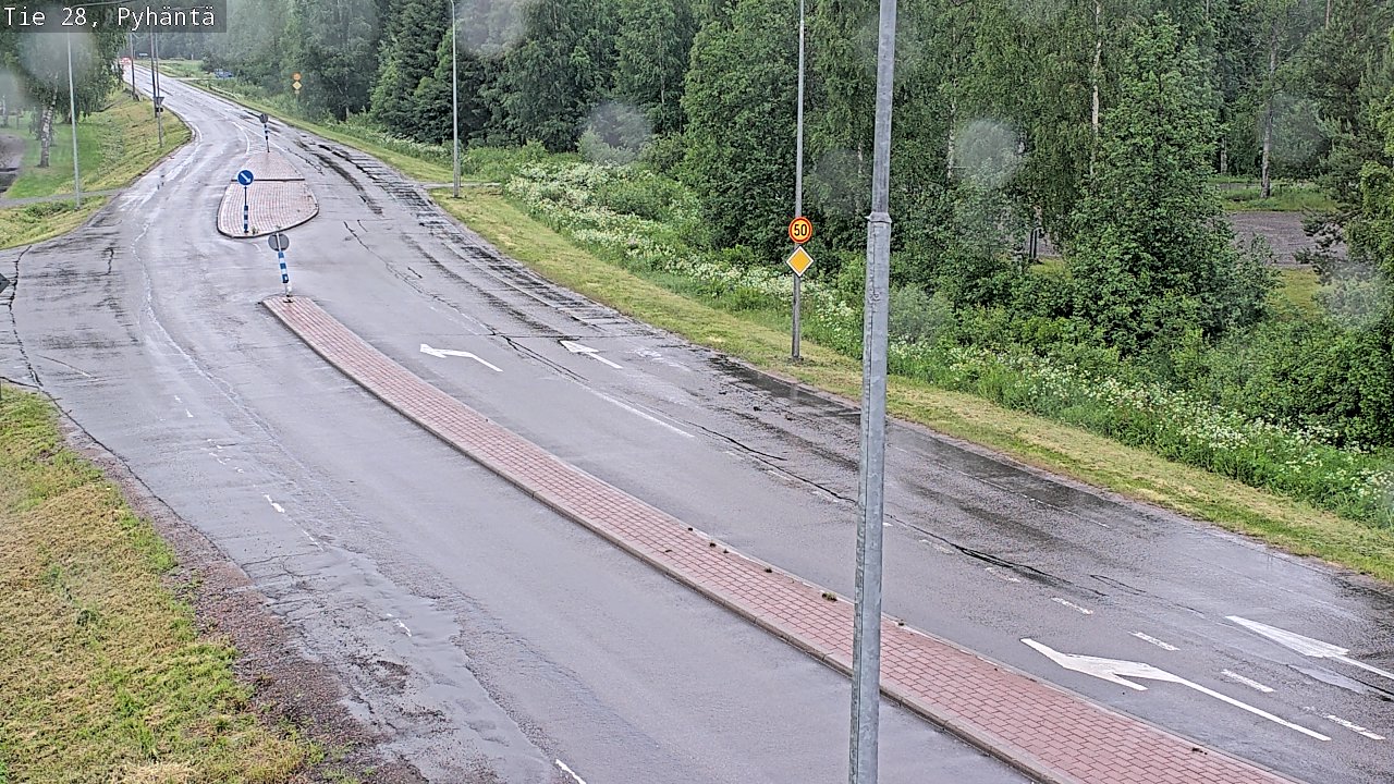 Kelikamerat Kuva Tie 28 Pyhäntä, Pyhäntä, Pohjois-Pohjanmaa