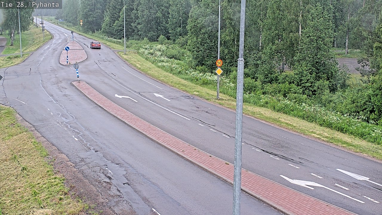 Kelikamerat Kuva Tie 28 Pyhäntä, Pyhäntä, Pohjois-Pohjanmaa