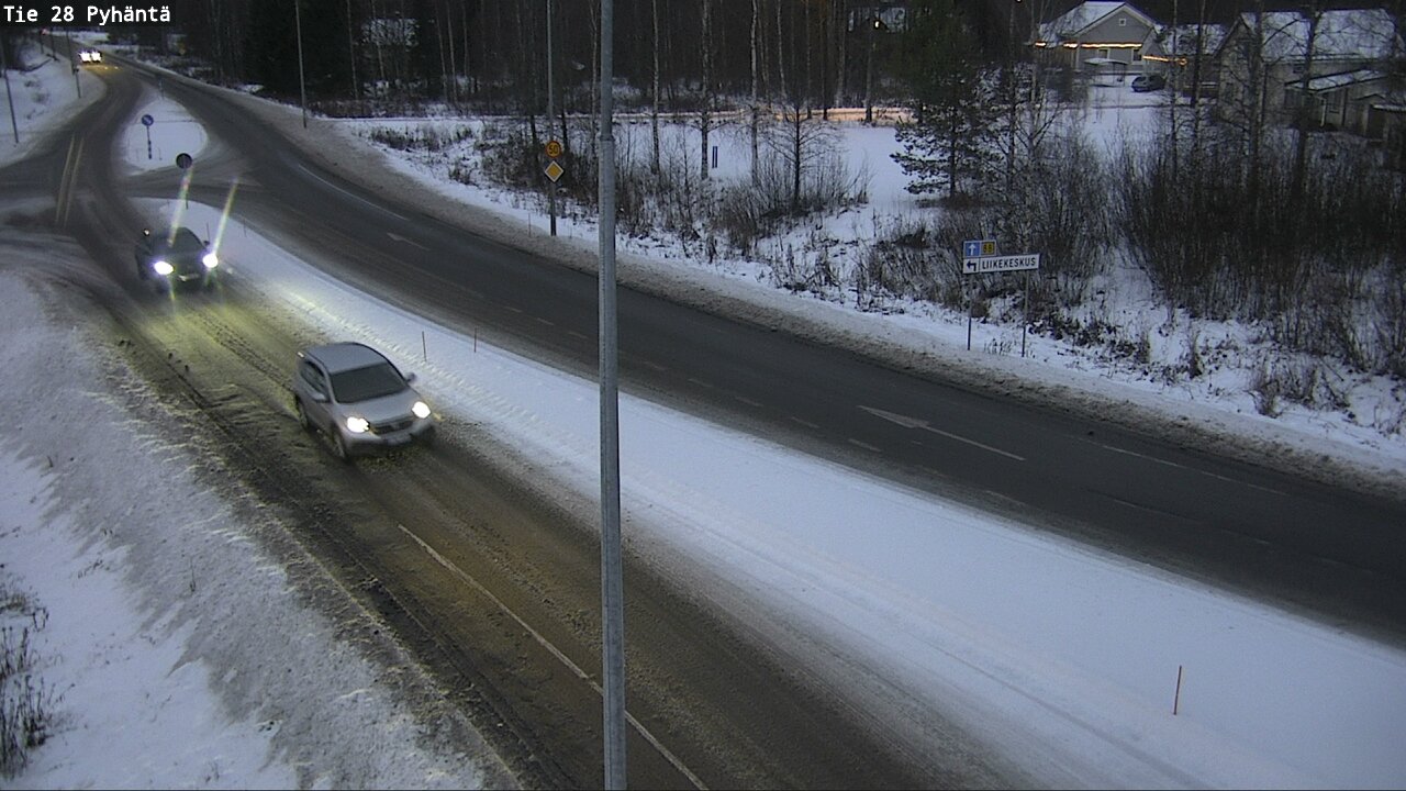 Weather Camera Image Väg 28 Pyhäntä, Pyhäntä, Pohjois-Pohjanmaa