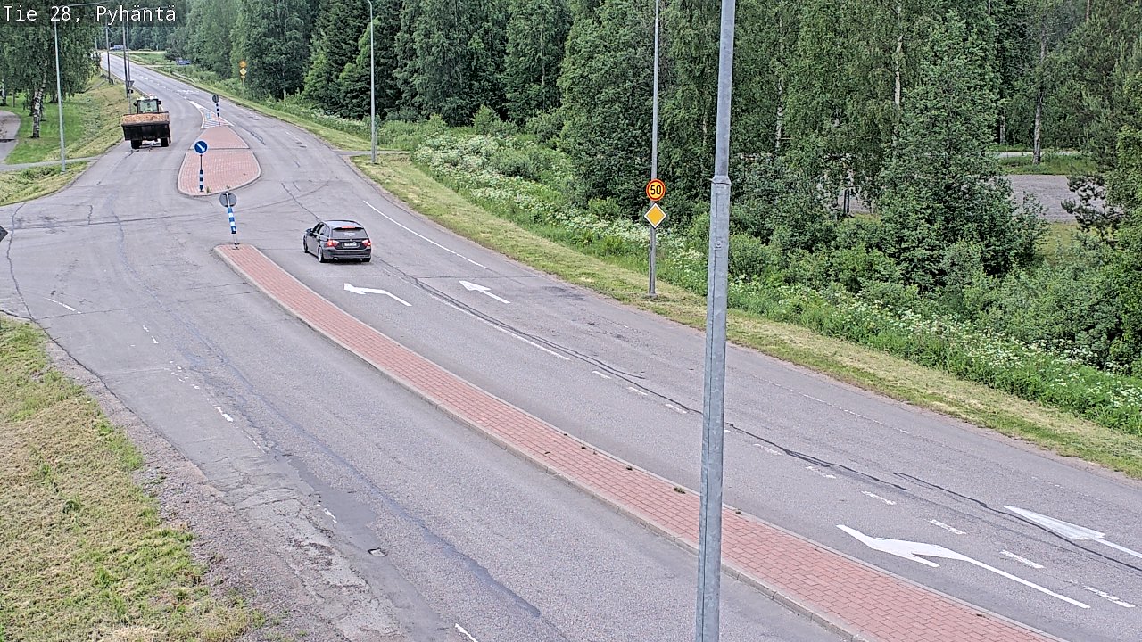 Kelikamerat Kuva Tie 28 Pyhäntä, Pyhäntä, Pohjois-Pohjanmaa