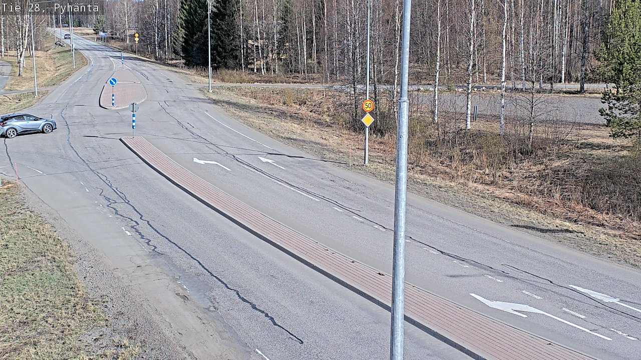 Kelikamerat Kuva Tie 28 Pyhäntä, Pyhäntä, Pohjois-Pohjanmaa