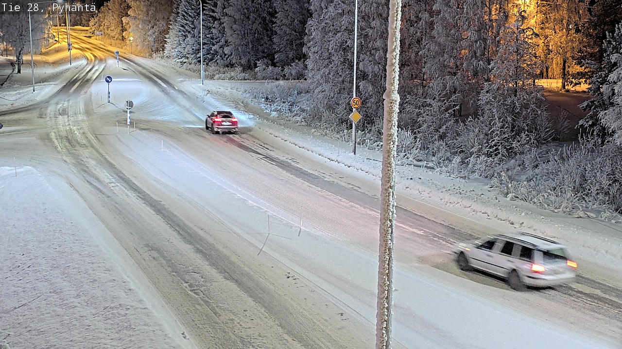 Kelikamerat Kuva Tie 28 Pyhäntä, Pyhäntä, Pohjois-Pohjanmaa