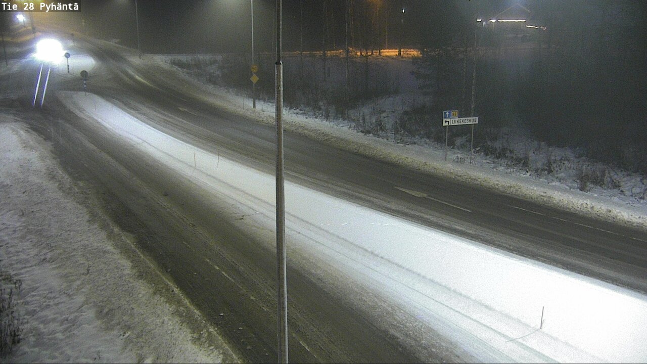 Weather Camera Image Road 28 Pyhäntä, Pyhäntä, Pohjois-Pohjanmaa