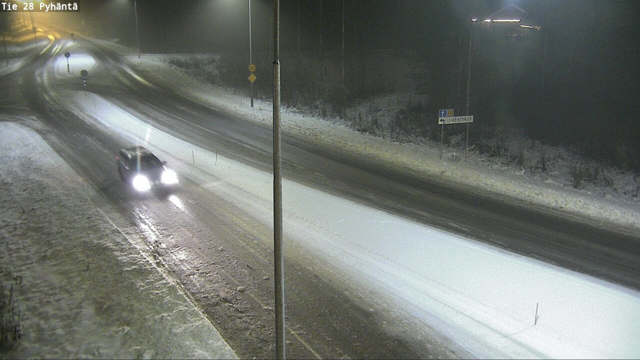 Weather Camera Image Road 28 Pyhäntä, Pyhäntä, Pohjois-Pohjanmaa