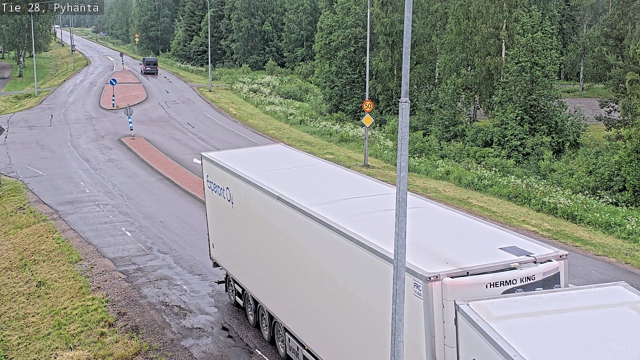 Kelikamerat Kuva Tie 28 Pyhäntä, Pyhäntä, Pohjois-Pohjanmaa