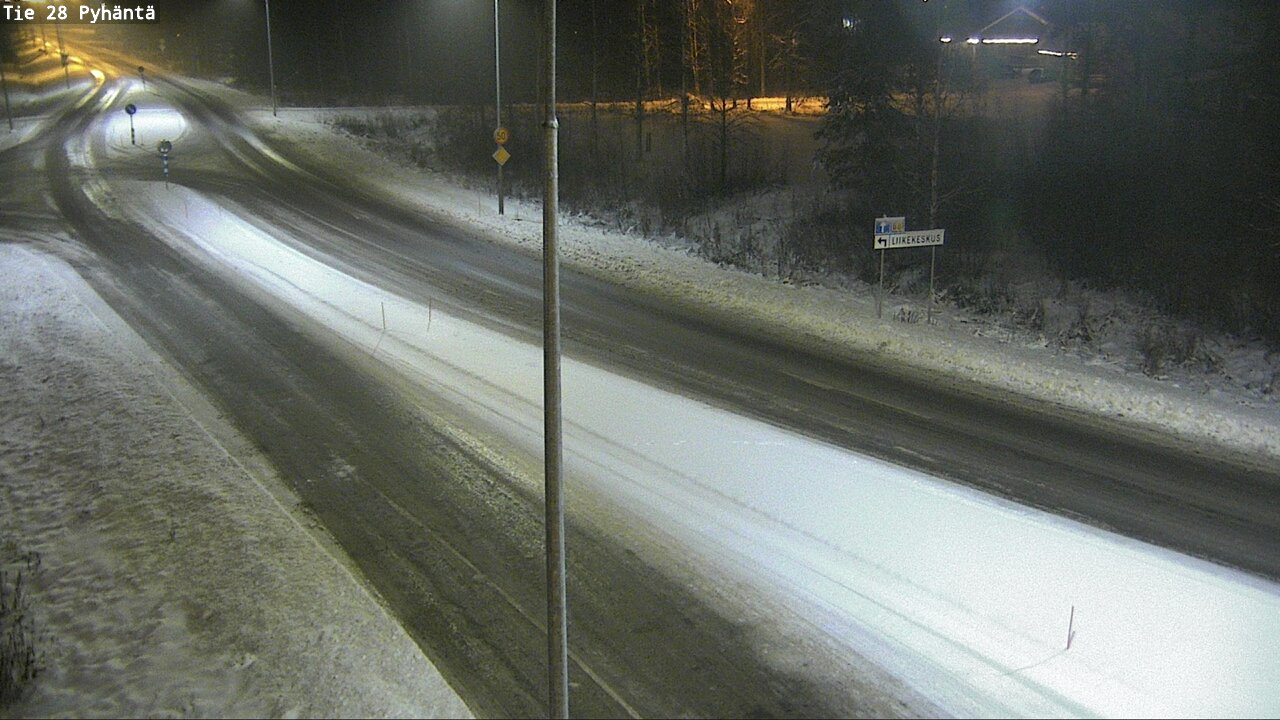 Weather Camera Image Road 28 Pyhäntä, Pyhäntä, Pohjois-Pohjanmaa