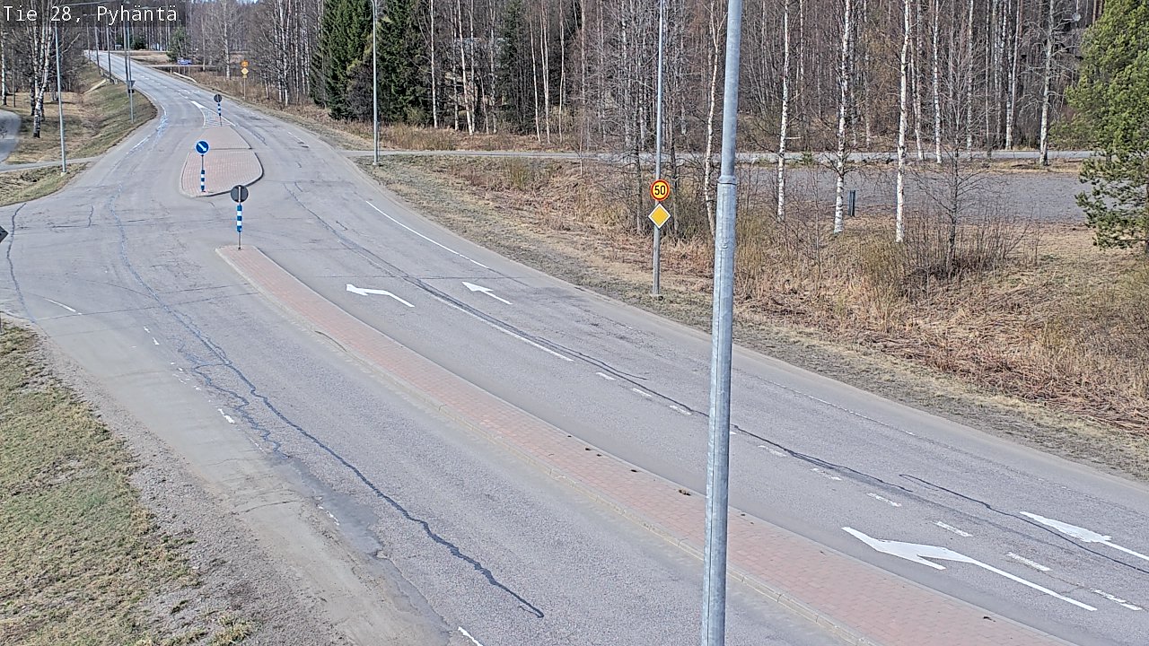 Kelikamerat Kuva Tie 28 Pyhäntä, Pyhäntä, Pohjois-Pohjanmaa