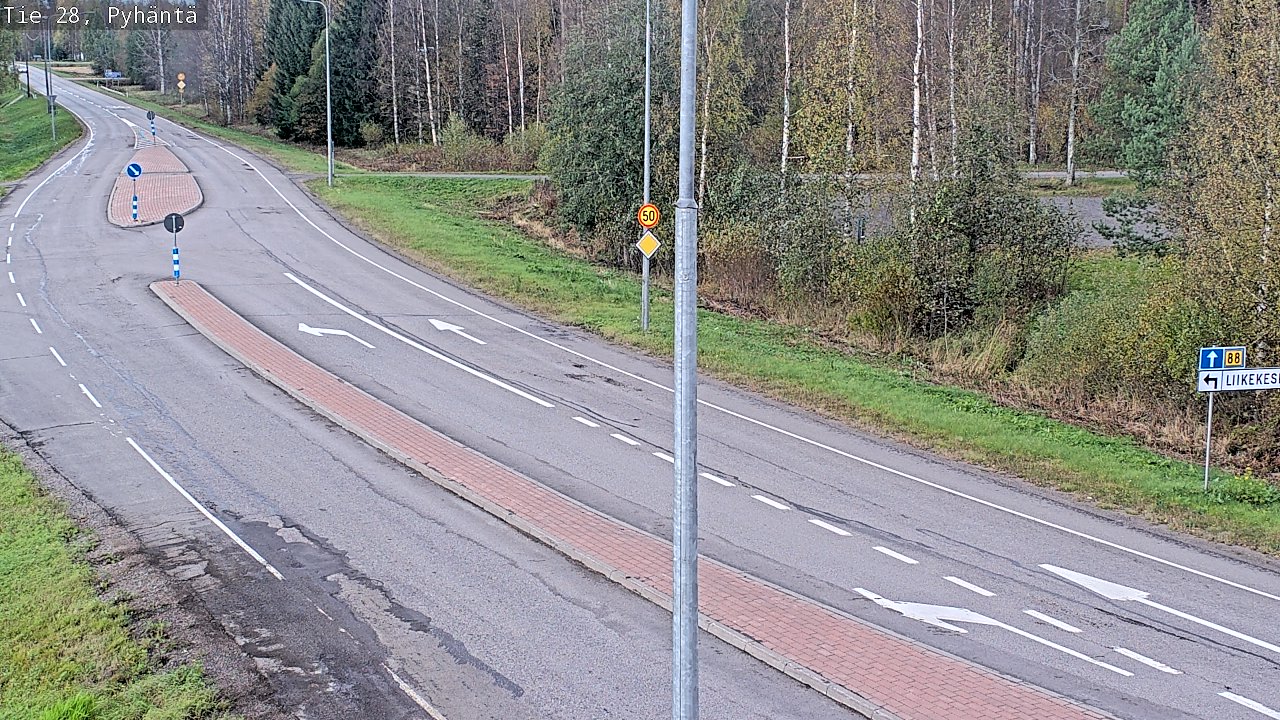 Weather Camera Image Väg 28 Pyhäntä, Pyhäntä, Pohjois-Pohjanmaa