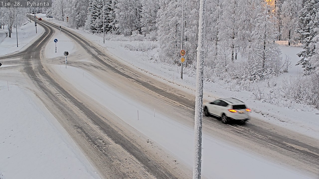 Kelikamerat Kuva Tie 28 Pyhäntä, Pyhäntä, Pohjois-Pohjanmaa