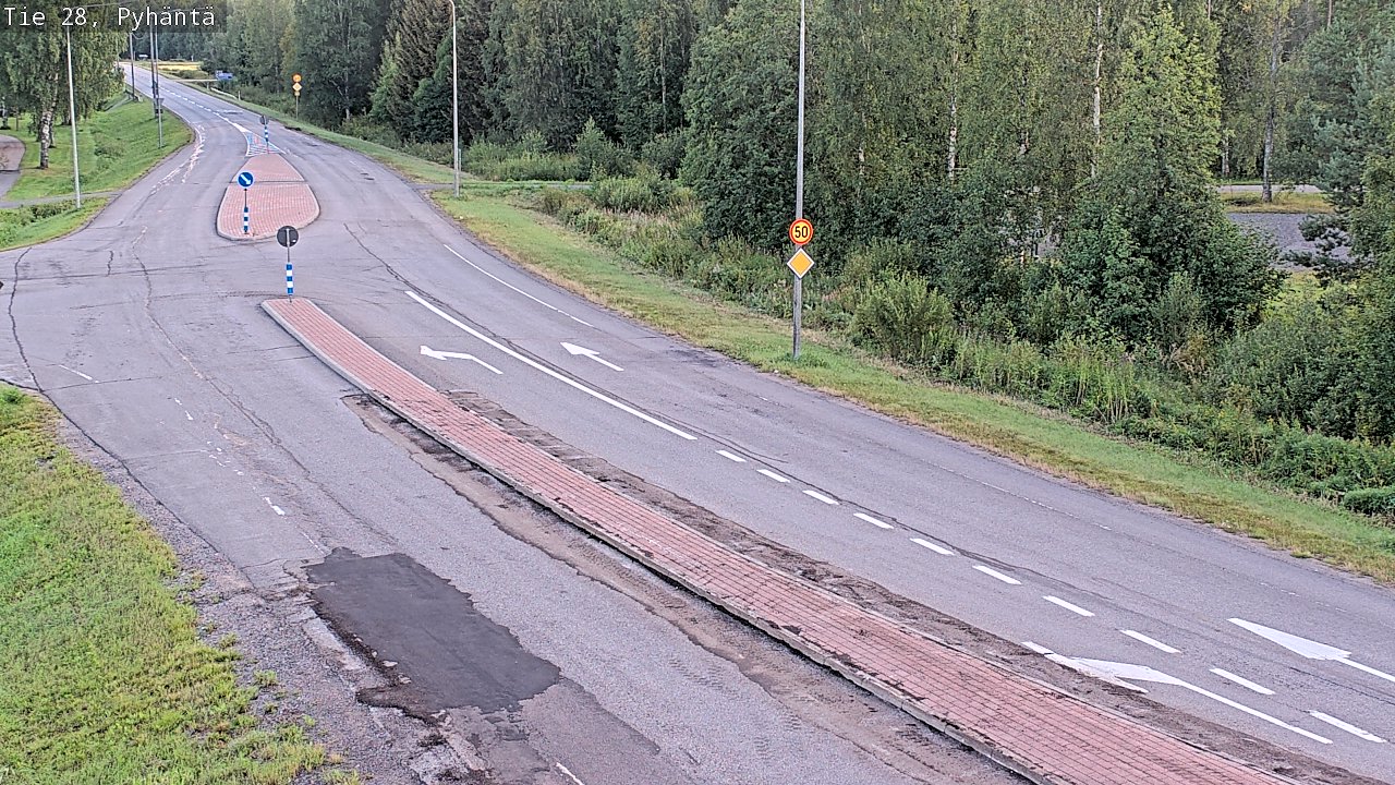 Kelikamerat Kuva Tie 28 Pyhäntä, Pyhäntä, Pohjois-Pohjanmaa