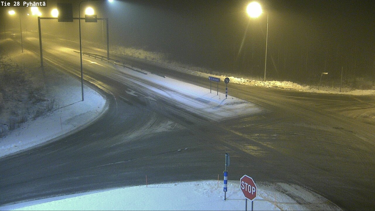 Weather Camera Image Road 28 Pyhäntä, Pyhäntä, Pohjois-Pohjanmaa