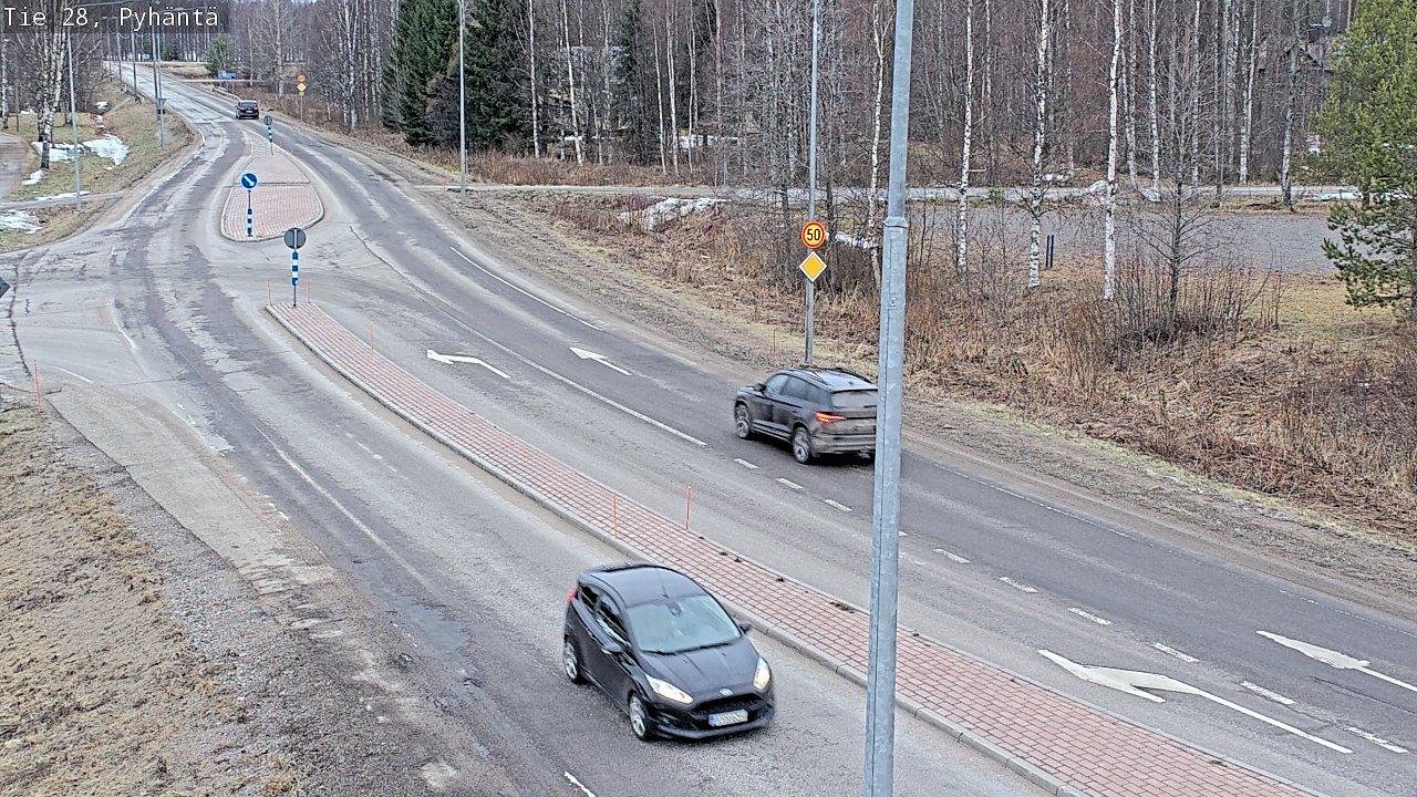 Kelikamerat Kuva Tie 28 Pyhäntä, Pyhäntä, Pohjois-Pohjanmaa