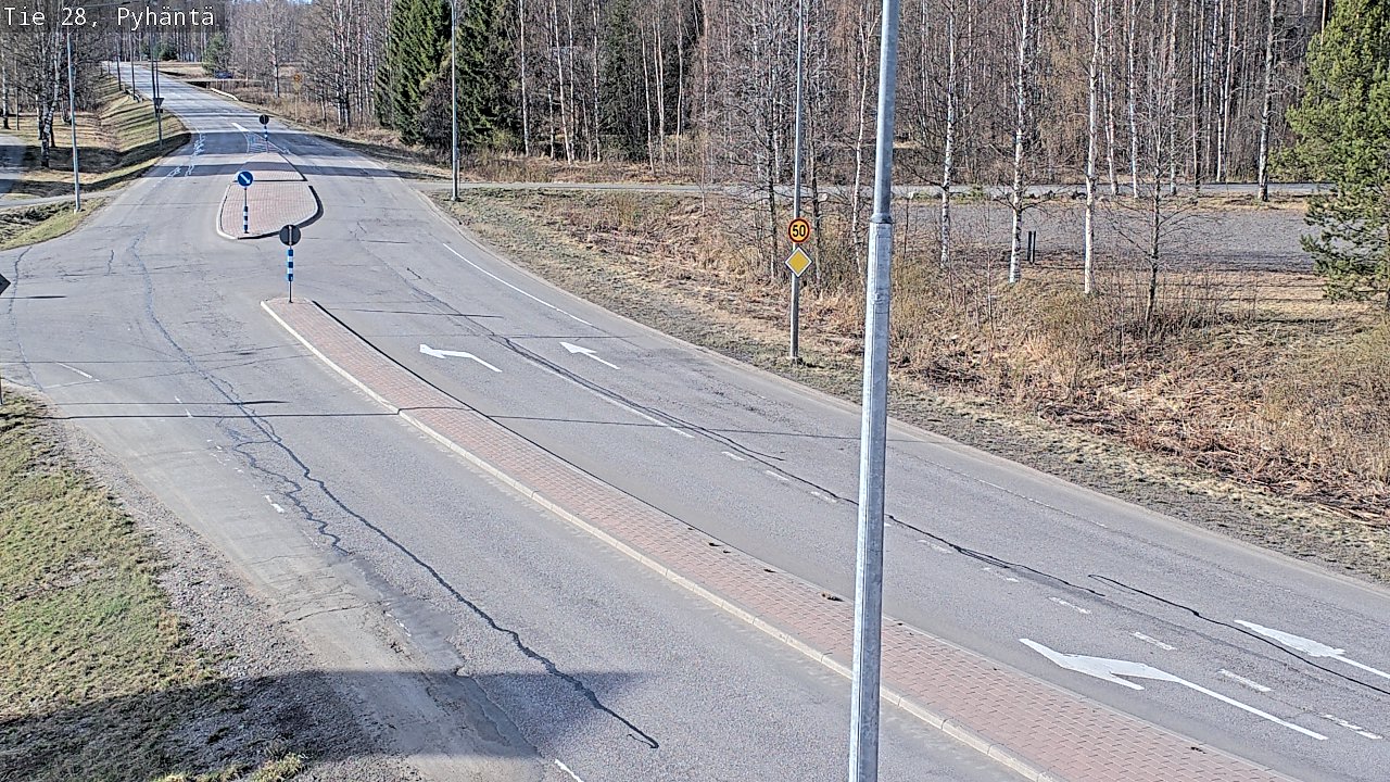 Kelikamerat Kuva Tie 28 Pyhäntä, Pyhäntä, Pohjois-Pohjanmaa