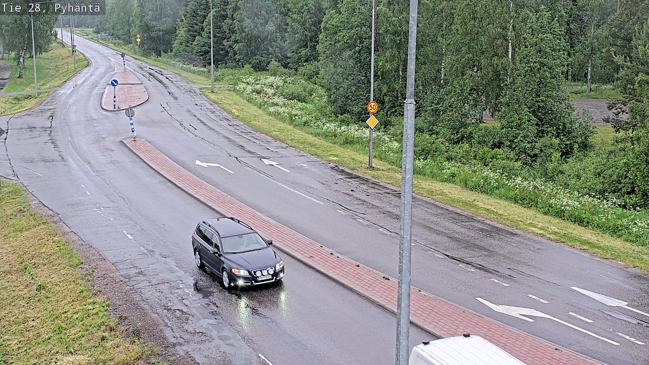 Kelikamerat Kuva Tie 28 Pyhäntä, Pyhäntä, Pohjois-Pohjanmaa