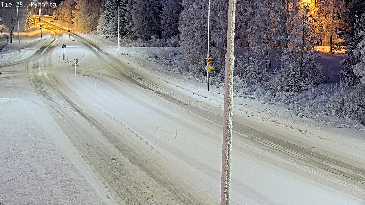 Kelikamerat Kuva Tie 28 Pyhäntä, Pyhäntä, Pohjois-Pohjanmaa