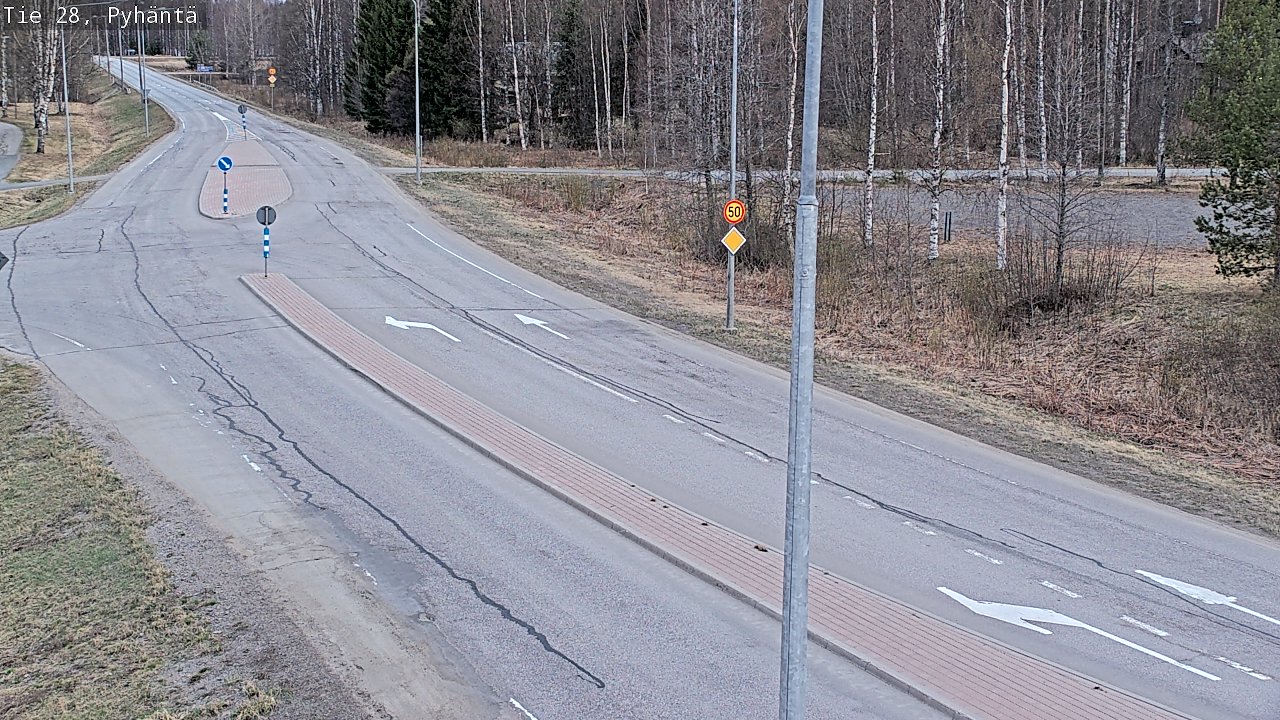 Weather Camera Image Road 28 Pyhäntä, Pyhäntä, Pohjois-Pohjanmaa