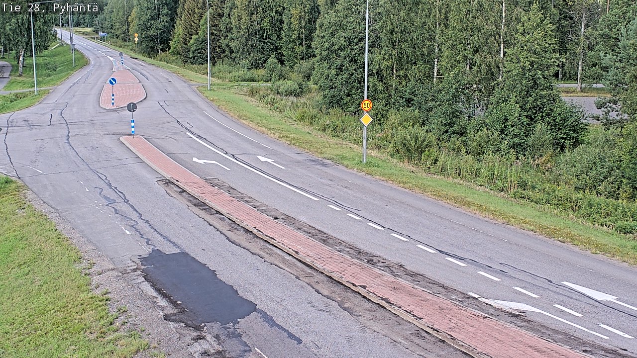 Kelikamerat Kuva Tie 28 Pyhäntä, Pyhäntä, Pohjois-Pohjanmaa