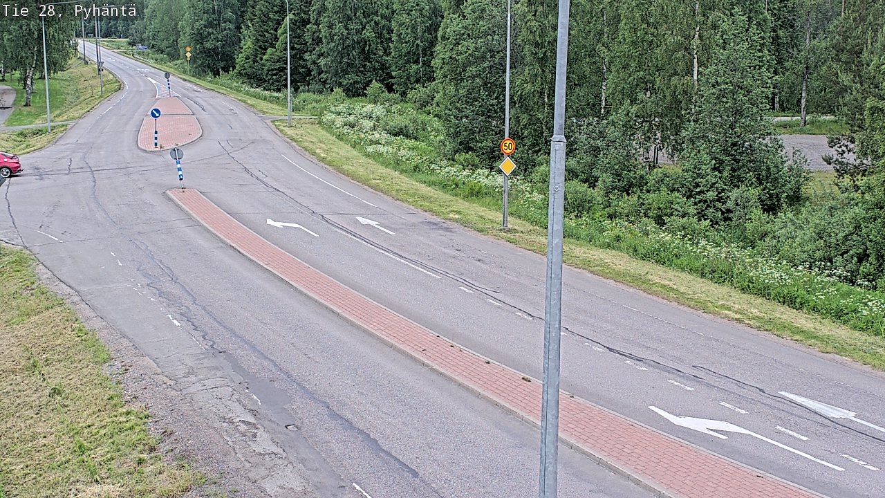 Kelikamerat Kuva Tie 28 Pyhäntä, Pyhäntä, Pohjois-Pohjanmaa
