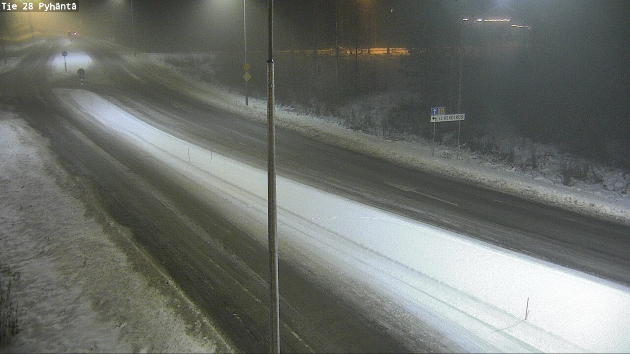 Weather Camera Image Road 28 Pyhäntä, Pyhäntä, Pohjois-Pohjanmaa