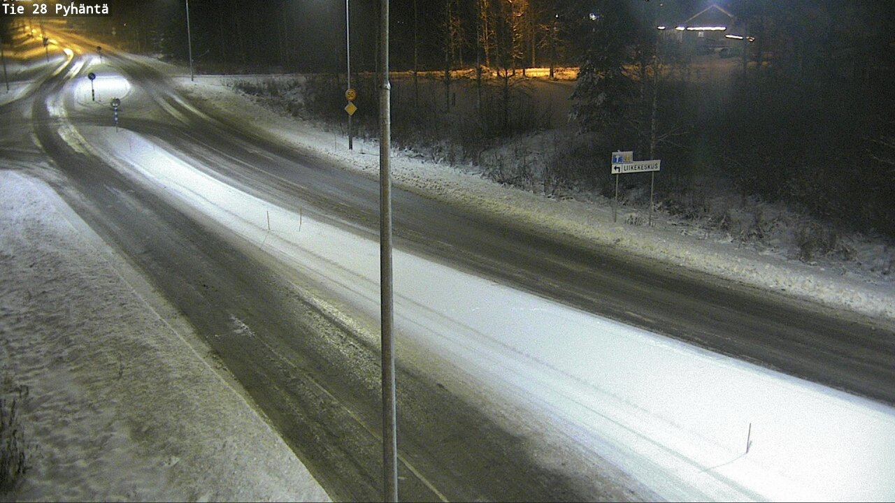 Weather Camera Image Road 28 Pyhäntä, Pyhäntä, Pohjois-Pohjanmaa