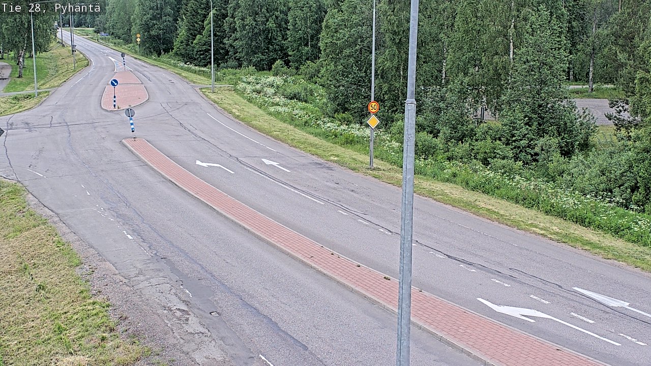 Kelikamerat Kuva Tie 28 Pyhäntä, Pyhäntä, Pohjois-Pohjanmaa