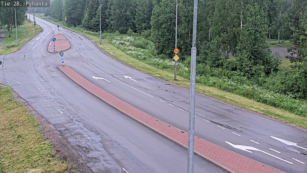 Kelikamerat Kuva Tie 28 Pyhäntä, Pyhäntä, Pohjois-Pohjanmaa