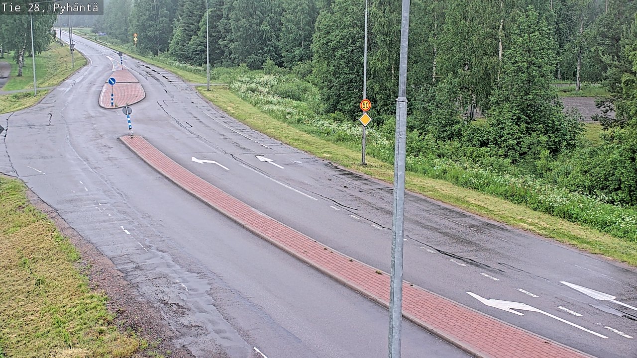 Kelikamerat Kuva Tie 28 Pyhäntä, Pyhäntä, Pohjois-Pohjanmaa