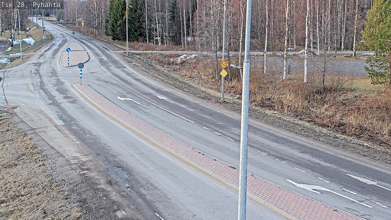 Kelikamerat Kuva Tie 28 Pyhäntä, Pyhäntä, Pohjois-Pohjanmaa