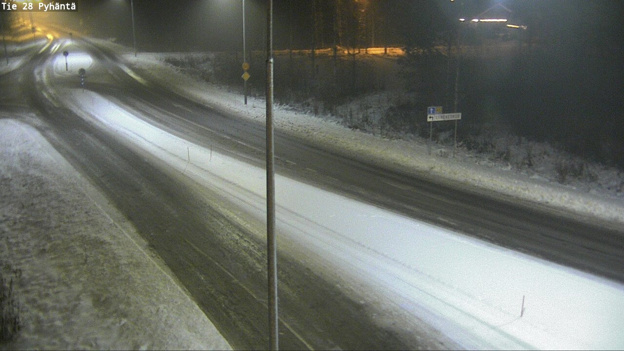 Weather Camera Image Road 28 Pyhäntä, Pyhäntä, Pohjois-Pohjanmaa