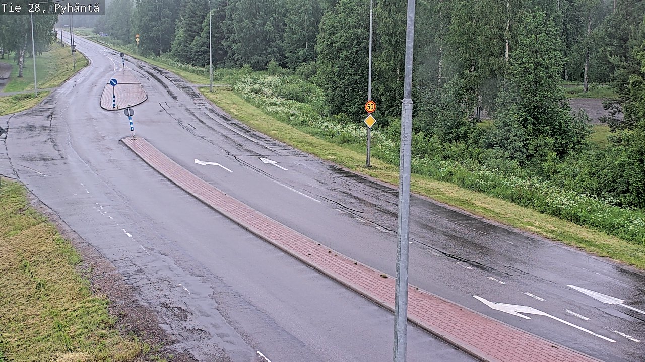 Kelikamerat Kuva Tie 28 Pyhäntä, Pyhäntä, Pohjois-Pohjanmaa