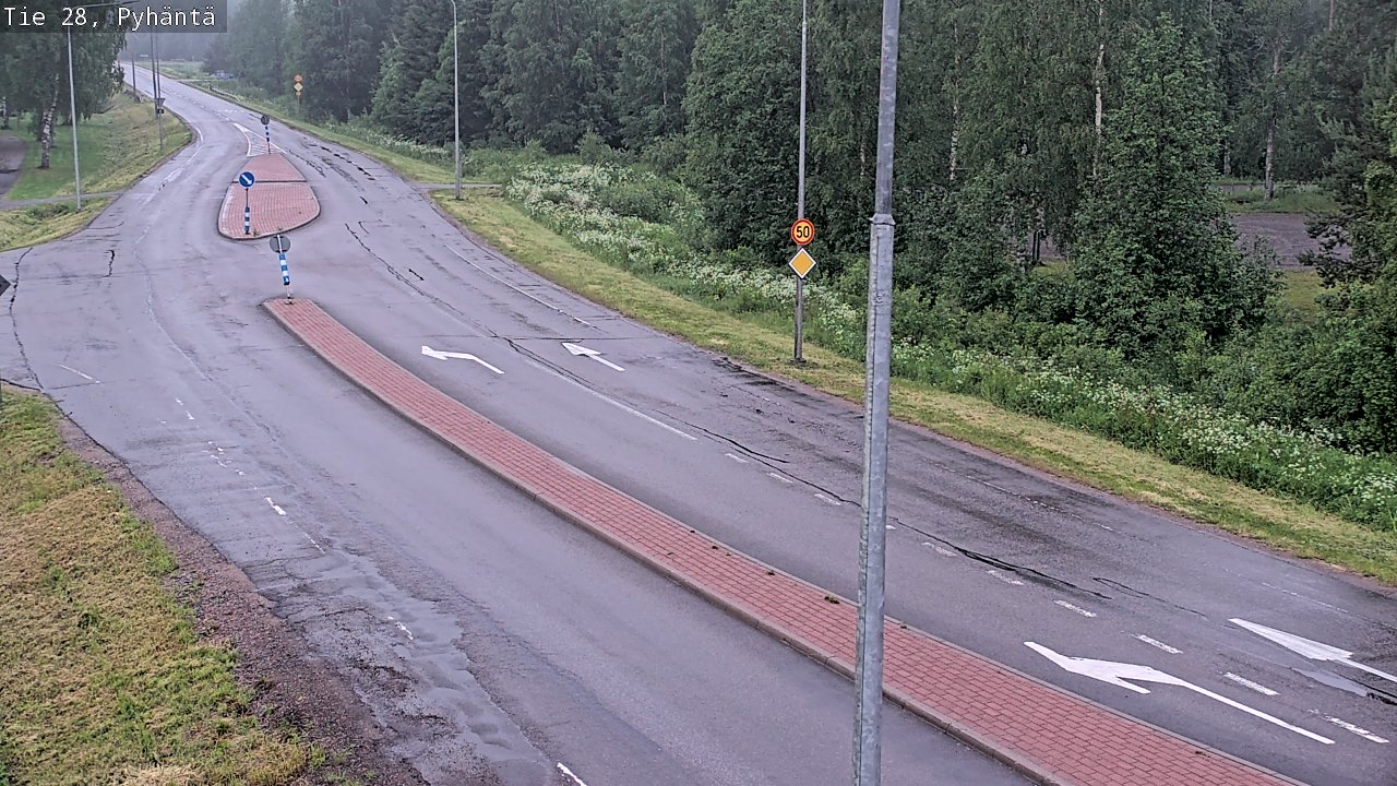 Kelikamerat Kuva Tie 28 Pyhäntä, Pyhäntä, Pohjois-Pohjanmaa