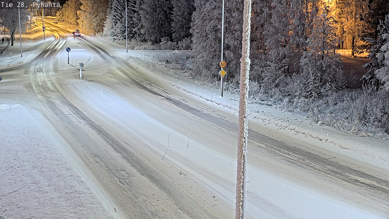 Kelikamerat Kuva Tie 28 Pyhäntä, Pyhäntä, Pohjois-Pohjanmaa