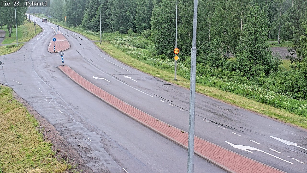 Kelikamerat Kuva Tie 28 Pyhäntä, Pyhäntä, Pohjois-Pohjanmaa