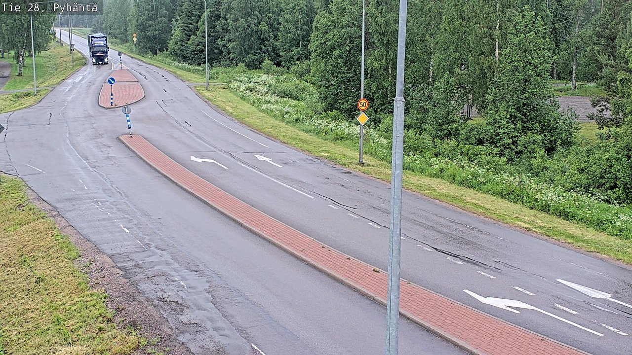 Kelikamerat Kuva Tie 28 Pyhäntä, Pyhäntä, Pohjois-Pohjanmaa