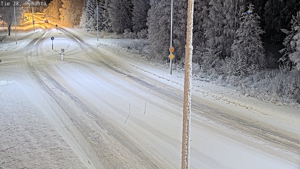 Kelikamerat Kuva Tie 28 Pyhäntä, Pyhäntä, Pohjois-Pohjanmaa