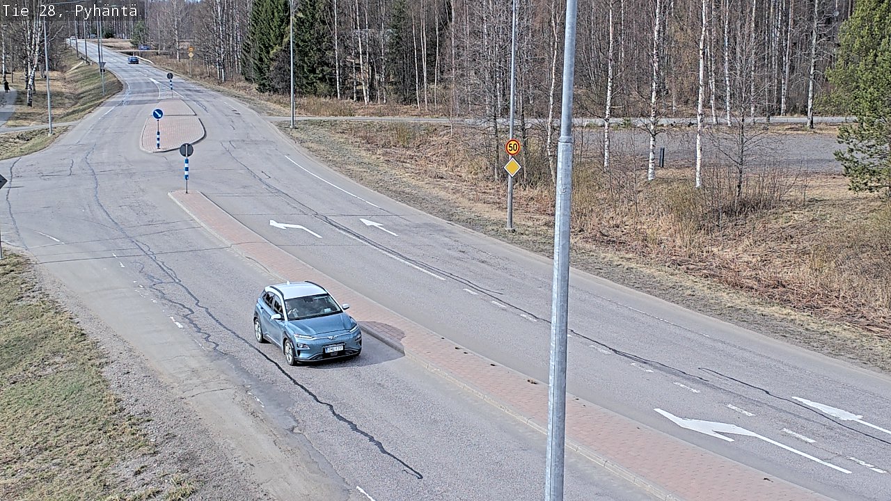 Kelikamerat Kuva Tie 28 Pyhäntä, Pyhäntä, Pohjois-Pohjanmaa