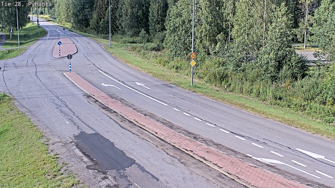 Kelikamerat Kuva Tie 28 Pyhäntä, Pyhäntä, Pohjois-Pohjanmaa