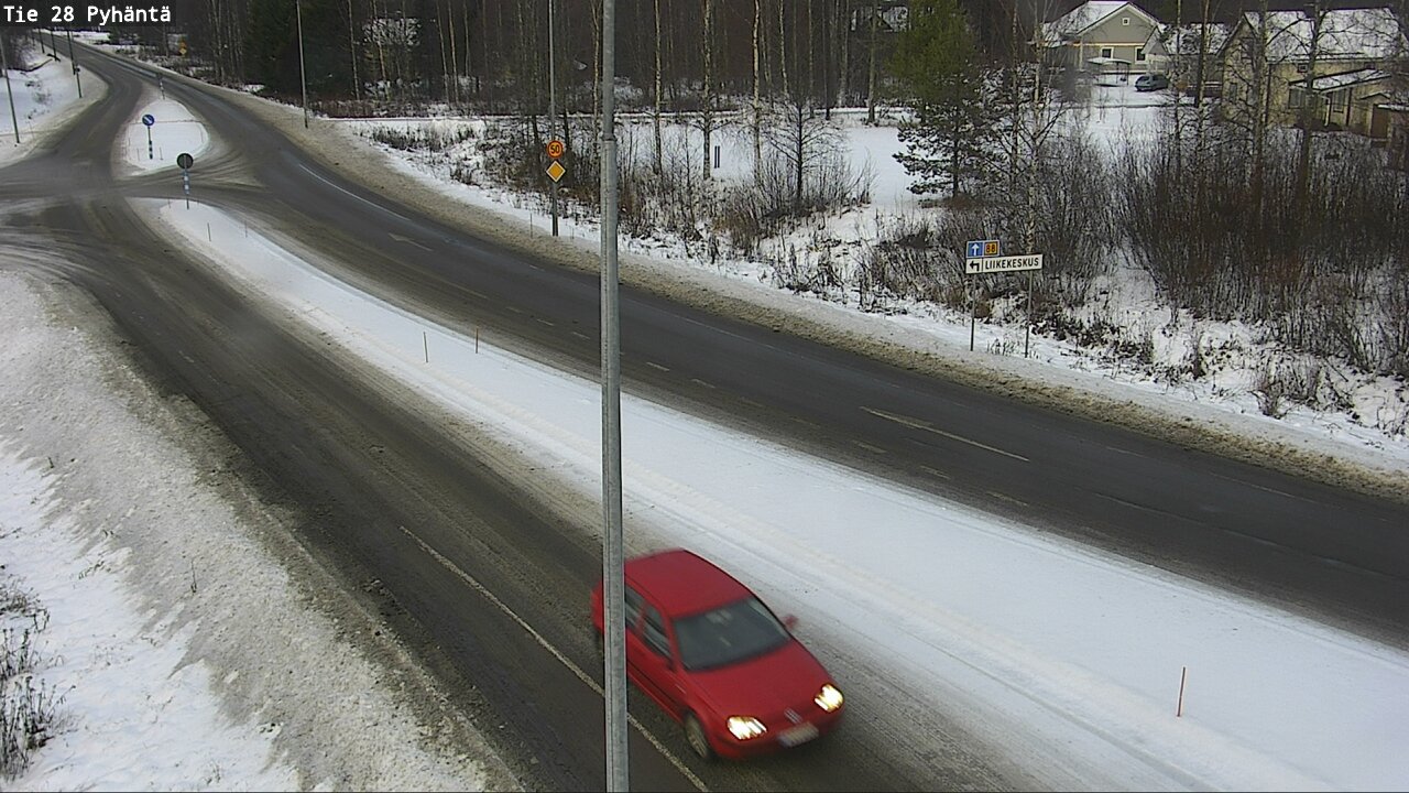 Weather Camera Image Väg 28 Pyhäntä, Pyhäntä, Pohjois-Pohjanmaa