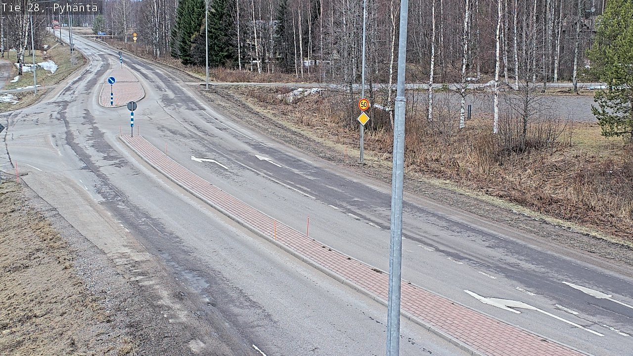 Weather Camera Image Road 28 Pyhäntä, Pyhäntä, Pohjois-Pohjanmaa