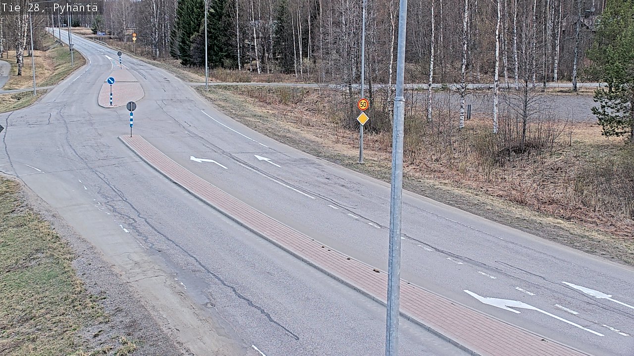 Weather Camera Image Road 28 Pyhäntä, Pyhäntä, Pohjois-Pohjanmaa