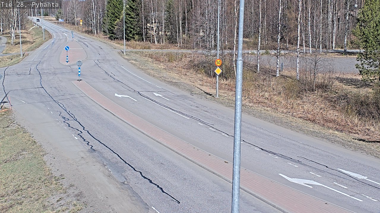Kelikamerat Kuva Tie 28 Pyhäntä, Pyhäntä, Pohjois-Pohjanmaa