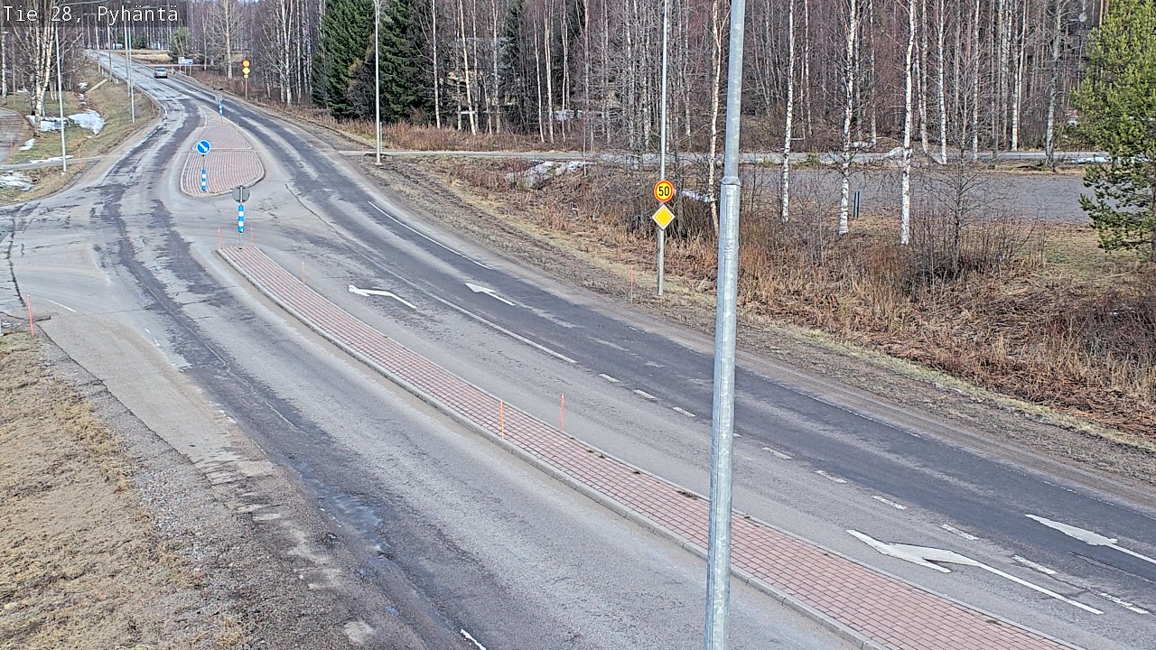 Weather Camera Image Road 28 Pyhäntä, Pyhäntä, Pohjois-Pohjanmaa