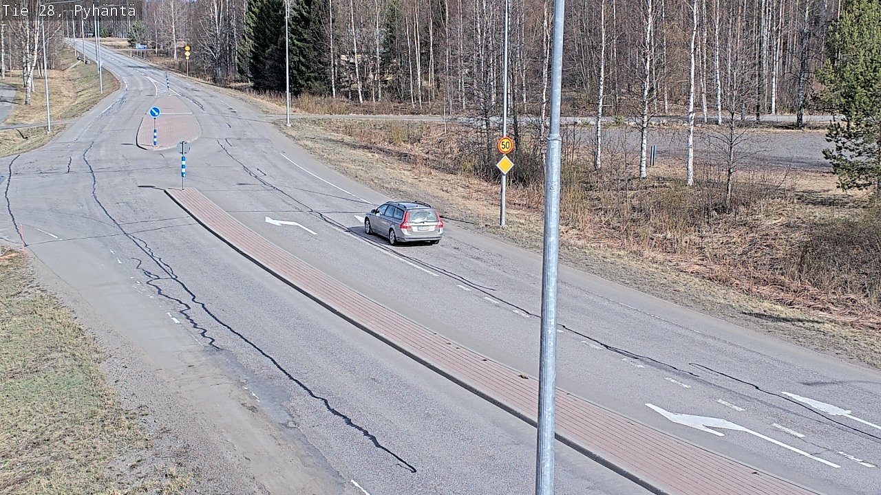 Kelikamerat Kuva Tie 28 Pyhäntä, Pyhäntä, Pohjois-Pohjanmaa