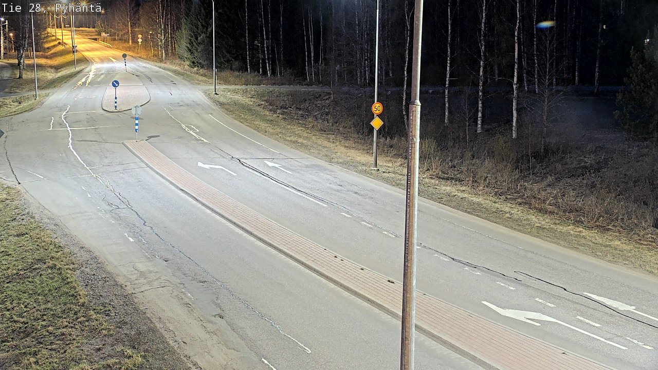 Weather Camera Image Road 28 Pyhäntä, Pyhäntä, Pohjois-Pohjanmaa