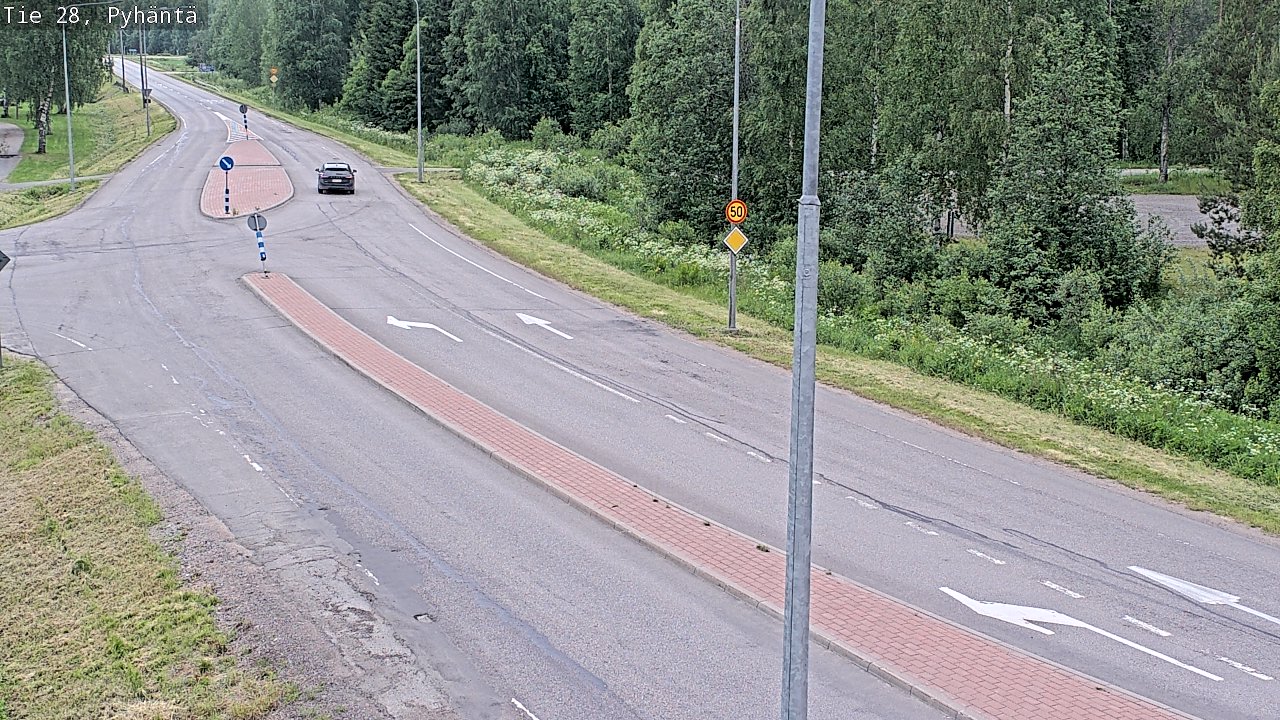 Kelikamerat Kuva Tie 28 Pyhäntä, Pyhäntä, Pohjois-Pohjanmaa