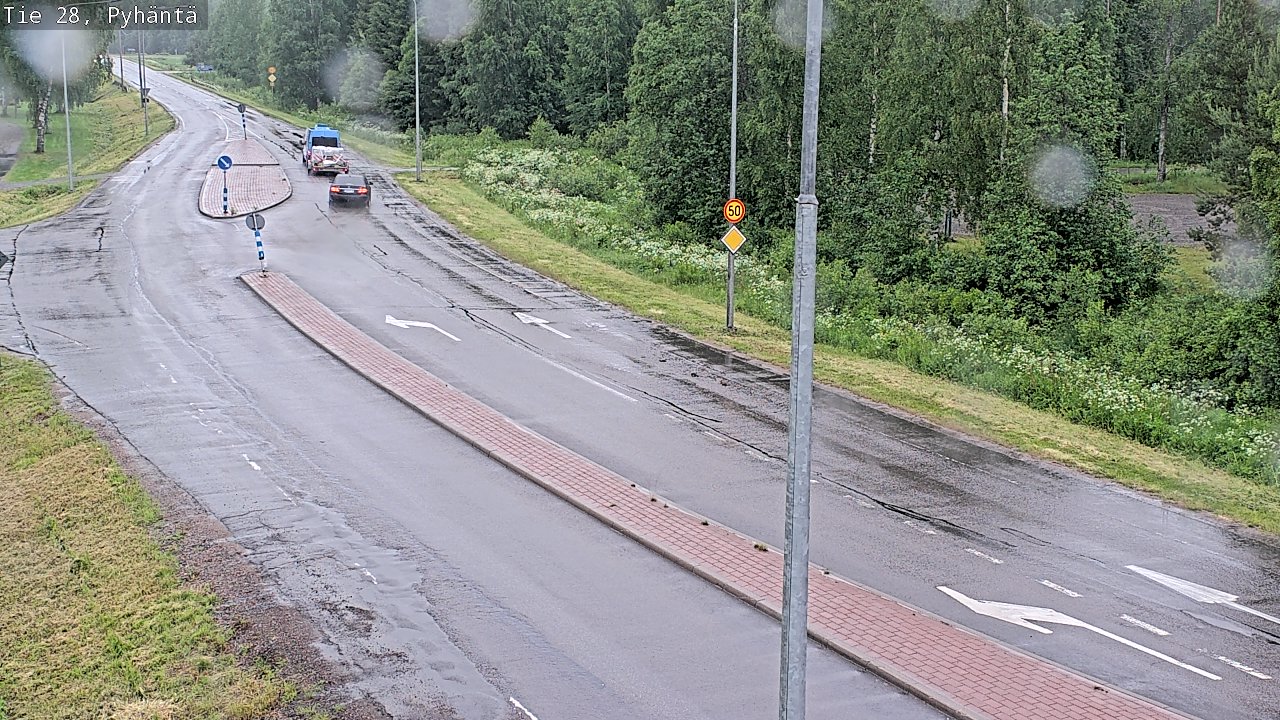 Kelikamerat Kuva Tie 28 Pyhäntä, Pyhäntä, Pohjois-Pohjanmaa